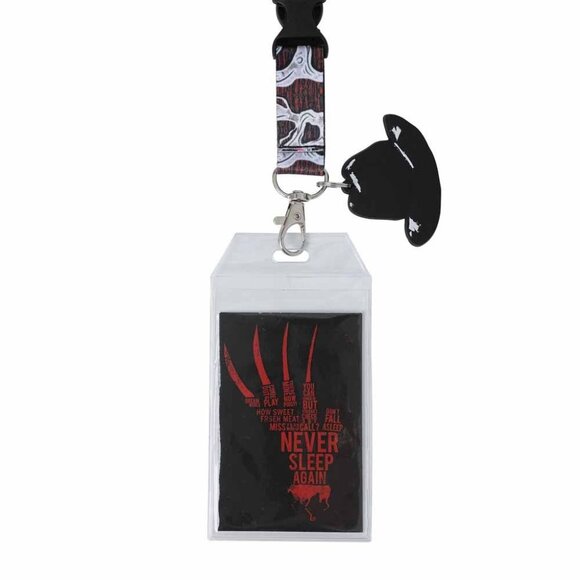 Nightmare On Elm Street Freddy Krueger Lanyard With Charm and Card Holder - Picture 2 of 4